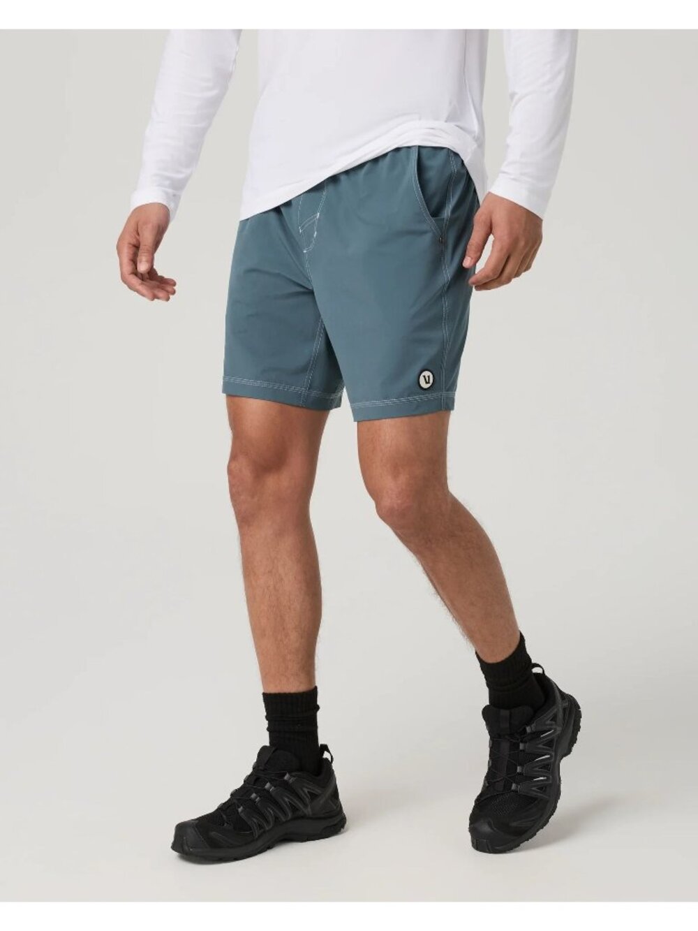 Vuori Men's Kore Short 7" Blue Sea, Size XXL